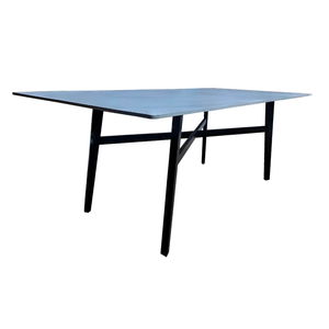 Muebles de Restaurante Personalizados, Mesa de Comedor <span class=keywords><strong>Rectangular</strong></span> de 120x60 cm con Superficie Laminada con Aspecto de Mármol - Product Image 2