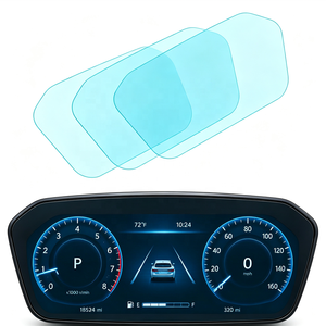 Film de protection PET transparent anti-traces de doigts personnalisable pour écran de navigation central de tableau de bord de voiture OEM - Product Image 1