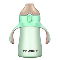 Biberón de Acero Inoxidable de Doble Pared con Aislamiento Térmico, Marca Personalizada, con Tapa de Silicona y Botón, para Bebés y Niños