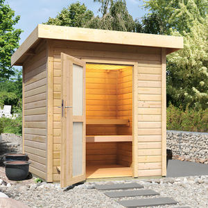 Sauna Traditionnel Extérieur en Bois de Cèdre Rouge de Luxe OEM/ODM pour Jardin et Usage Domestique à <span class=keywords><strong>Vendre</strong></span> - Product Image 1