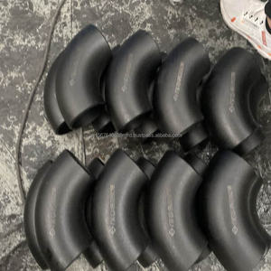 Coude en acier au carbone forgé de 14 pouces, 90 A234, Schedule 30, ANSI B16.9 SCH20 SCH40, 22,5 degrés, peint - Product Image 3