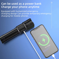 Brightenlux Power Bank White Laser Zoom Linterna táctica Autodefensa Linternas de emergencia