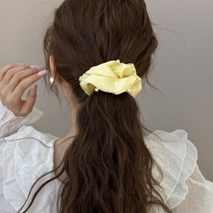 Большой эластичный резиновый ободок для волос в корейском стиле с жемчугом, тканевые резинки для волос для женщин и девушек, аксессуары для волос - Product Image 4