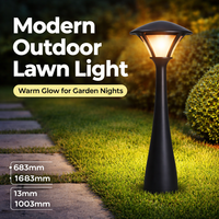 Vente en gros usine – Nouvelle lampe LED moderne 12W pour pelouse, type bollard, IP65, pour extérieur, éclairage paysager, DC24V, pour allées de jardin et parterres de fleurs
