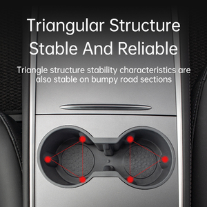 คอนโซลหน้า<span class=keywords><strong>รถ</strong></span>ยนต์ Tesla รุ่น <span class=keywords><strong>Y</strong></span> และรุ่น3ปรับเปลี่ยนตำแหน่งด้านหน้าคอนโซลกลาง TPE พร้อมที่วางแก้วในรถคู่ - Product Image 5