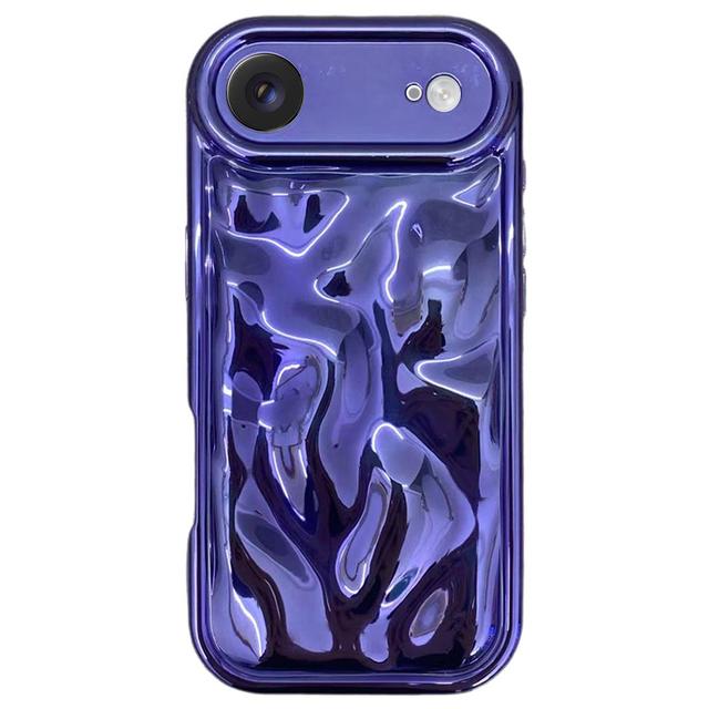 Luxury TPU 3D Glossy Laser Meteorite Texture Electroplating Shockproof for 16 Pro/15/14/13/12/11 Pro Mobile Phone Case