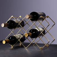 Porte-bouteilles à vin en métal durable, directement de l'usine, pour la décoration de la maison