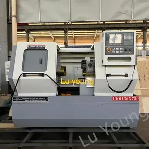 CK6136 Luyoung Maschinen Schlussverkauf cnc-drehmaschine flachbett gsk metall automatischer 3-kiefer-schleuder cnc-drehmaschine