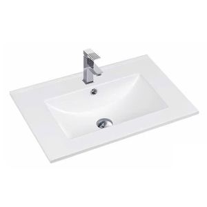 Lavabo Rectangular de Cerámica Moderno TOPCENT HARDWARE con Construcción Duradera y Fácil Limpieza para Uso Doméstico - Product Image 2