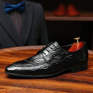 Nuevos Zapatos de Vestir Formales de Cuero Genuino Repujado para Hombre, Talla Grande, con Punta en Pico y Cierre de Correa de Piel de Vaca, Serie Otoño - Product Image 4