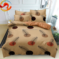 Ensemble de draps de lit en coton 4 pièces ensemble de literie complet en peluche