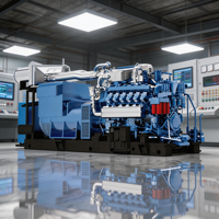 ALEO XE-512F Erdgas-Stromgenerator 1125kVA Wasserkühlung Automatischer Start Fernstart 50Hz für Verarbeitungsanlagen