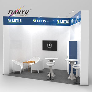Cabina de exposición de Mdf Simple de tamaño pequeño de China, diseño <span class=keywords><strong>2x2</strong></span>, exhibición de cabina de Feria Comercial de peso ligero reutilizable para eventos - Product Image 2