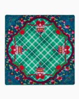 Tapis de Mahjong Américain Imperméable pour les Fêtes, en Caoutchouc Naturel Écologique, Antidérapant et Amortissant le Son, Idéal pour les Soirées de Jeu en Famille
