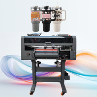 Impresora UV DTF Digital 2024, Máquina de Inyección de Tinta A3 para Tazas y Vasos con Cabezal de Impresión XP600, Aplicable a Vidrio, Metal, PVC y Ropa