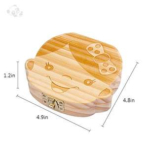 Porta Dentini in Legno Intagliato a Forma di Fata, Contenitore Lucidato per Denti da Latte, Regalo per Neonati e Bambini, Custodia Ricordo per Denti da Latte - Product Image 6