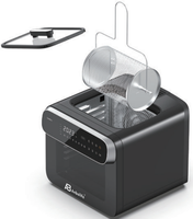Horno Freidora de Aire Anbolife 13L con Ventanas Visibles Dobles de Gran Tamaño, Control Táctil y Función de Horneado OEM