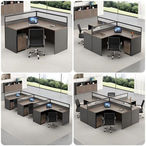 Postazione di Lavoro Modulare di Alta Qualità per 2-4 Persone, Design Moderno con Divisori e Cubicoli - Product Image 5