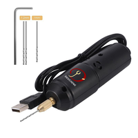 Mini perceuse électrique alimentée par USB 5V outil de meuleuse à vitesse variable 500W entrée nominale pour bijoux perle résine bricolage OEM personnalisable