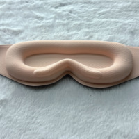Masque de sommeil en perles de verre, masque oculaire lesté en mousse à mémoire de forme 3D, 100% occultation de la lumière