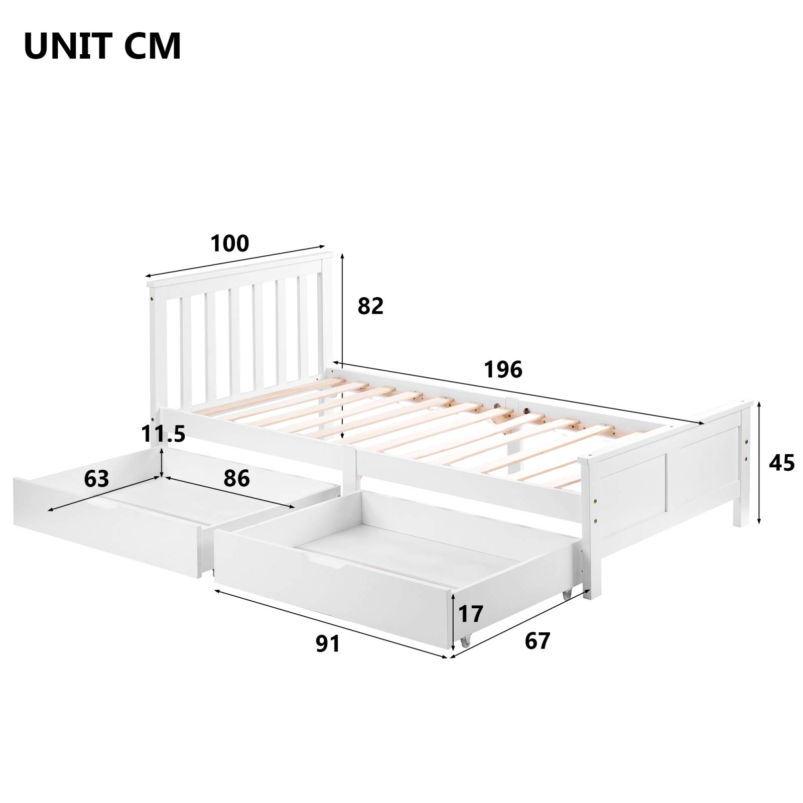 Staircase Combo Wooden Kids Bunk Bed with Desk and Storage Drawers