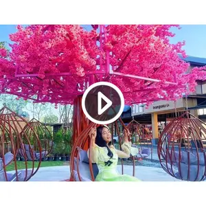 Theme Amusement Park Rides Electric Rotating Swing Cherry Tree