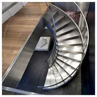 Escalier droit et courbé Prima Fashion pour l'aménagement intérieur créatif des parcs et des immeubles de bureaux