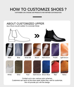 Bottes en <span class=keywords><strong>cuir</strong></span> élégantes de haute qualité pour hommes, bottes <span class=keywords><strong>Chelsea</strong></span> classiques de bureau, chaussures formelles pour hommes, bottes de soirée pour hommes - Product Image 5
