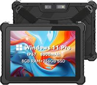 Tableta Robusta de 10.1 Pulgadas con Windows 11 Pro, Intel N5100, 8 GB + 256 GB, Batería de 8000 mAh, Resistente al Agua IP67, PC Industrial para Trabajo en Exteriores