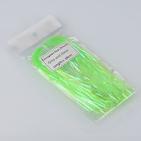 TOPIND 5 Farben Bionic Fish Scale Strands Binding Hook Material Flash Scale Seide zum Fliegen binden