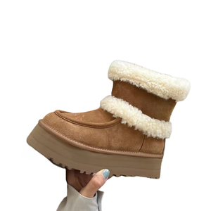 Bottes de neige classiques de haute qualité pour femmes, de marque de créateurs, hauteur cheville, chaudes, antidérapantes, vente directe d'usine, chaussures personnalisées - Product Image 4