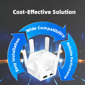 Répéteur WiFi longue portée 300 Mbps avec 6 antennes à gain élevé, amplificateur de signal à brancher sur prise murale pour grandes maisons/villas - Product Image 4