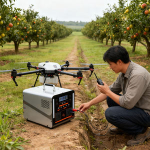 Estación de Energía Portátil de Litio Ternario, Onda Pura/Modificada, 2 AC220V50Hz 100W, Entrada Solar DC, LED SOS, Carga para Auto, 2500+ Ciclos - Product Image 6