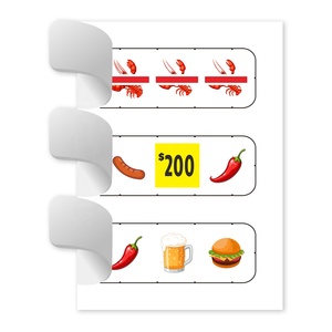 Fábrica personalizada Pull Tab Card Jackpot Drawingt 3 oportunidades de ganar diseño gratuito Impresión de tarjetas de papel reciclable para promoción - Product Image 5