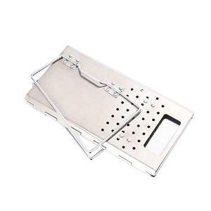 Barbecue au charbon de bois en acier inoxydable épaissi, barbecue d'extérieur portable pliable, foyer chauffant, vente en gros - Product Image 1