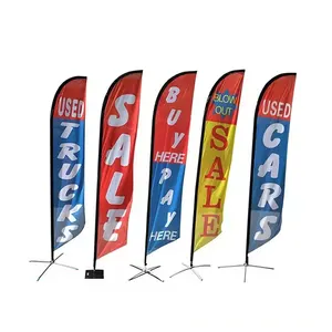 Nuoxin थोक गर्म बिक्री उत्पाद 2024 आउटडोर इनडोर सड़क के किनारे विज्ञापन समुद्र तट ध्वज उड़ने वाले बैनर झंडे और बैनर