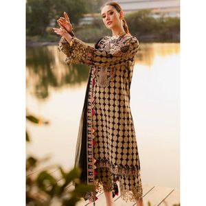 ชุดปักลายผ้าสำหรับงานเทศกาล Charizma Qara แบบ 3 ชิ้น แบบยังไม่เย็บ/เย็บสำเร็จ – เสื้อผ้าชาติพันธุ์ดีไซน์เนอร์ระดับพรีเมียม - Product Image 3