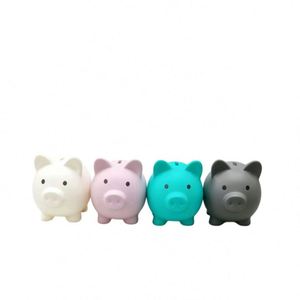 Tirelire personnalisée avec logo, cadeaux publicitaires, jouet sonore en PVC en forme de cochon pour la Journée des enfants, ornements pour la collecte de monnaie et les économies - Product Image 1