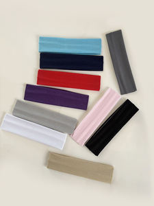 عصابة رأس رياضية من البوليستر بشعار مخصص للبيع بالجملة، عصابة رأس نسائية أنيقة متعددة الوظائف ومرنة للتمارين الرياضية واليوغا، مقاس واحد - Product Image 4