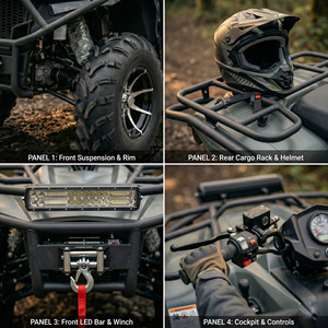 Moto tout-terrain à essence quatre temps, nouvelle moto de plage à quatre roues à vitesse variable continue pour enfants - Product Image 3