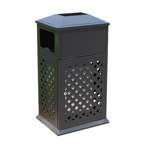 Outdoor Double Galvanized Waste Bins Standing Structure Factory Recycling Box/Dustbin for <strong>Trash</strong> <strong>Storage</strong> - Product Image 2