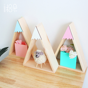 الأطفال غرفة نوم زخرفة خشبية الجبلية رف جدار - Product Image 2