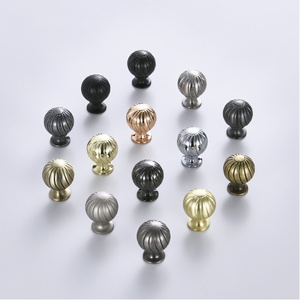 <b>Single</b>-hole Custom-Made Zinc Alloy Cabinet Door Handle for Kitchen Bedroom Dresser-Multi-Color Threaded Solid Design Easy - Product Image 2