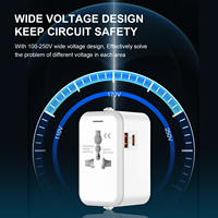 Adaptateur de voyage US UK AUS EU prise de courant alternatif universelle avec 1 Usb 1 Type c Ports Socket Extension Multi Plug chargeur adaptateur secteur