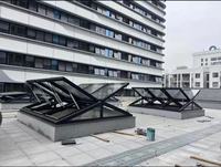 Toit ouvrant électrique au design moderne, cadre en alliage d'aluminium, ouverture automatique, écran pliant anti-insectes, isolation thermique