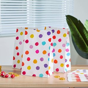Sac en papier kraft blanc personnalisable pour enfants, emballage biodégradable pour fête d'<span class=keywords><strong>anniversaire</strong></span> - Product Image 2