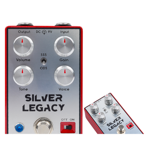 Silver Legacy Pedal ODS Smooth Overdrive SSS Reichhaltiger Granulierter Klang Dumble-ähnlicher Metall 6-Saiten Einzelpickup Matt-Finish - Product Image 4