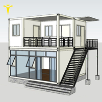 Maison préfabriquée en conteneur à construction rapide, logement mobile, conteneurs modulaires pré-assemblés, maison préfabriquée en conteneur