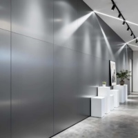 Panneaux composites en aluminium de haute qualité, finition mate noire, pour façade extérieure, panneaux métalliques ACM