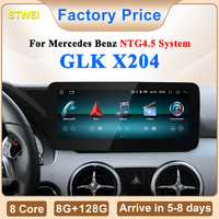 STWEI 2024 Nouveau système multimédia de tableau de bord sans fil Android Auto CarPlay 10,25/12,3 pouces pour Mercedes Benz GLK X204 2010-2015